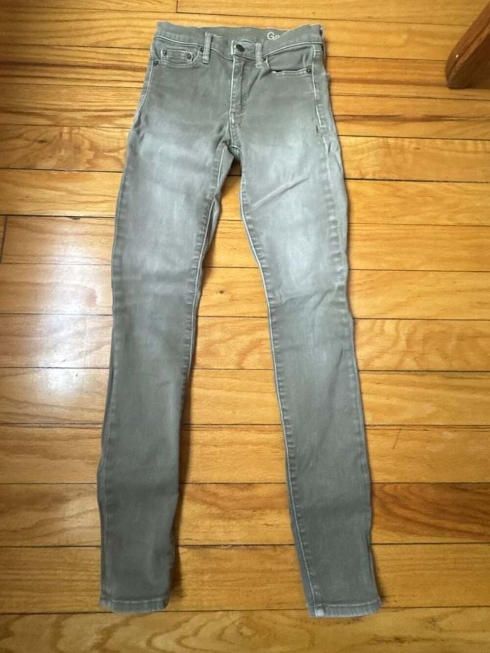 Gap 1969 Olive Grey Skinny Jeans Size 24R – Faded Y2K Denim